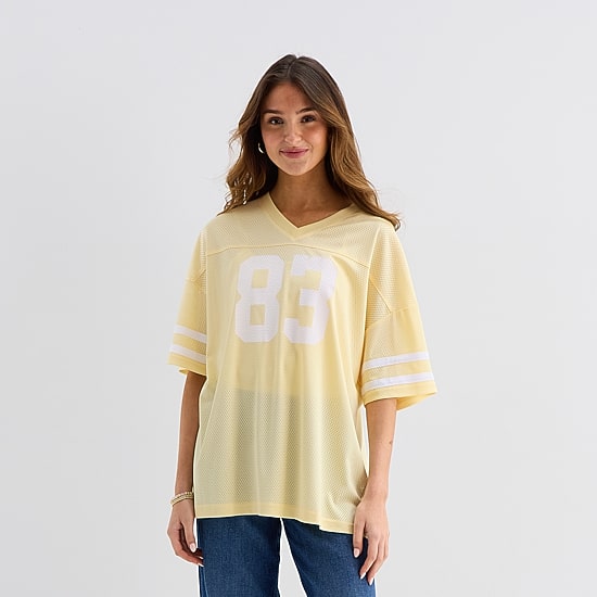 Forever 21 Womens Juniors V Neck Short Sleeve Jersey