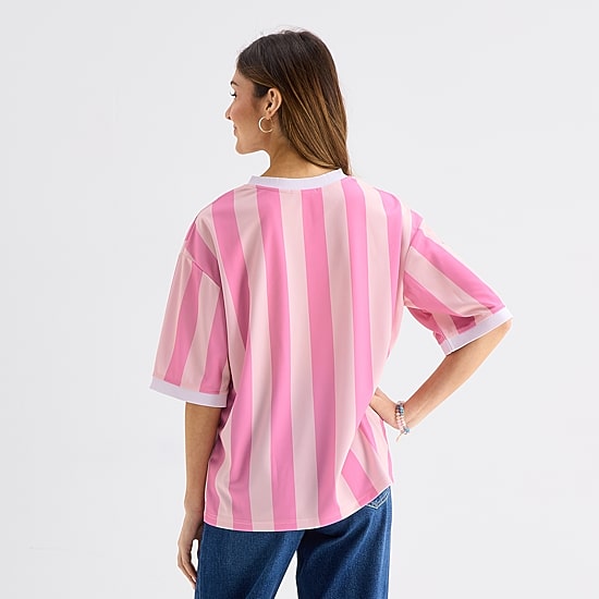 Forever 21 Womens Juniors V Neck Short Sleeve Jersey