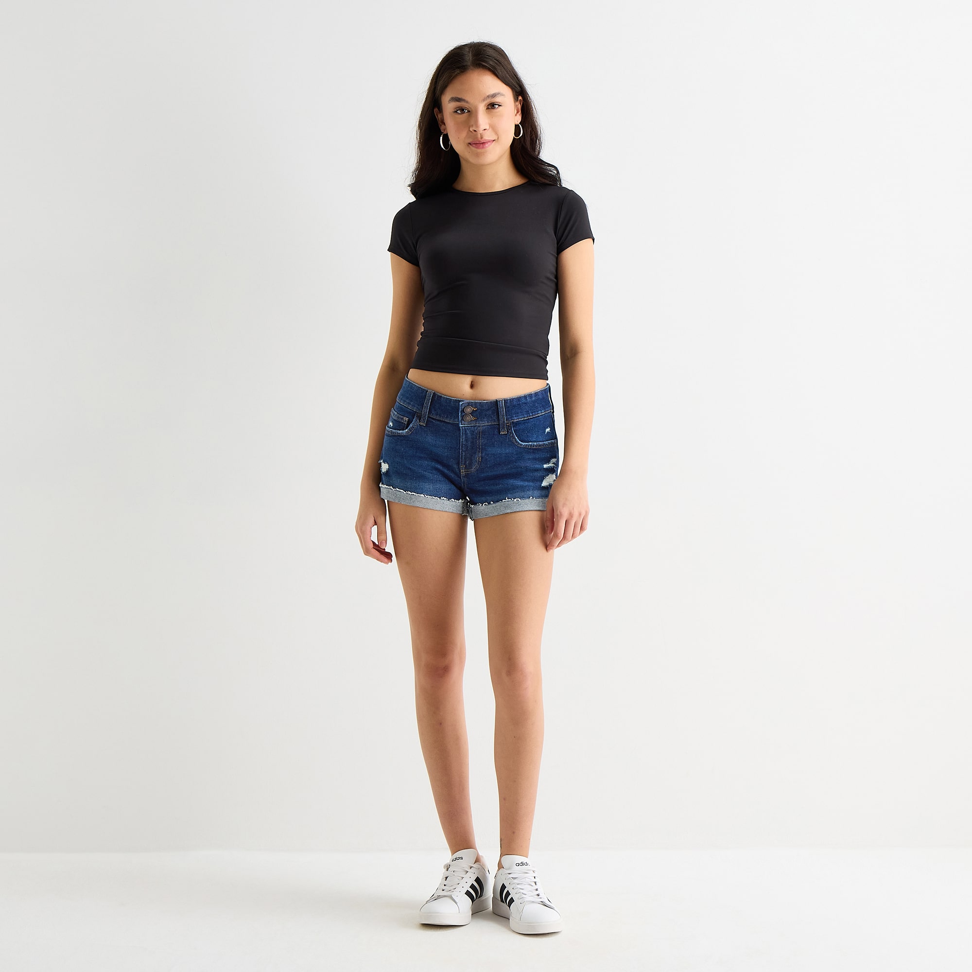 Arizona So Smooth Womens Juniors Round Neck Short Sleeve T-Shirt