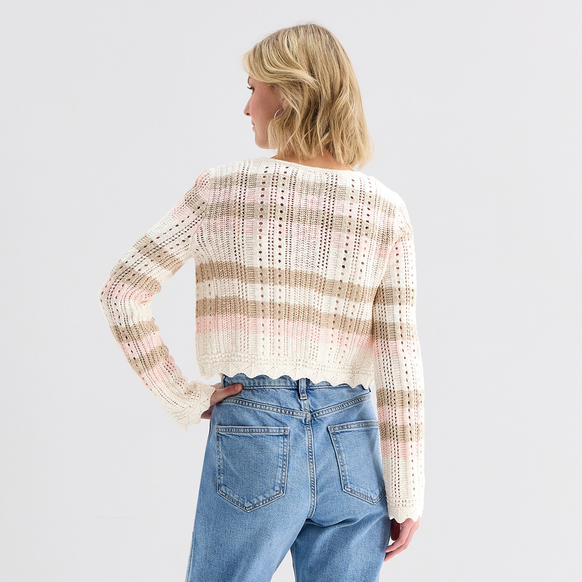 Arizona Womens Square Neck Long Sleeve Layered Sweater Juniors