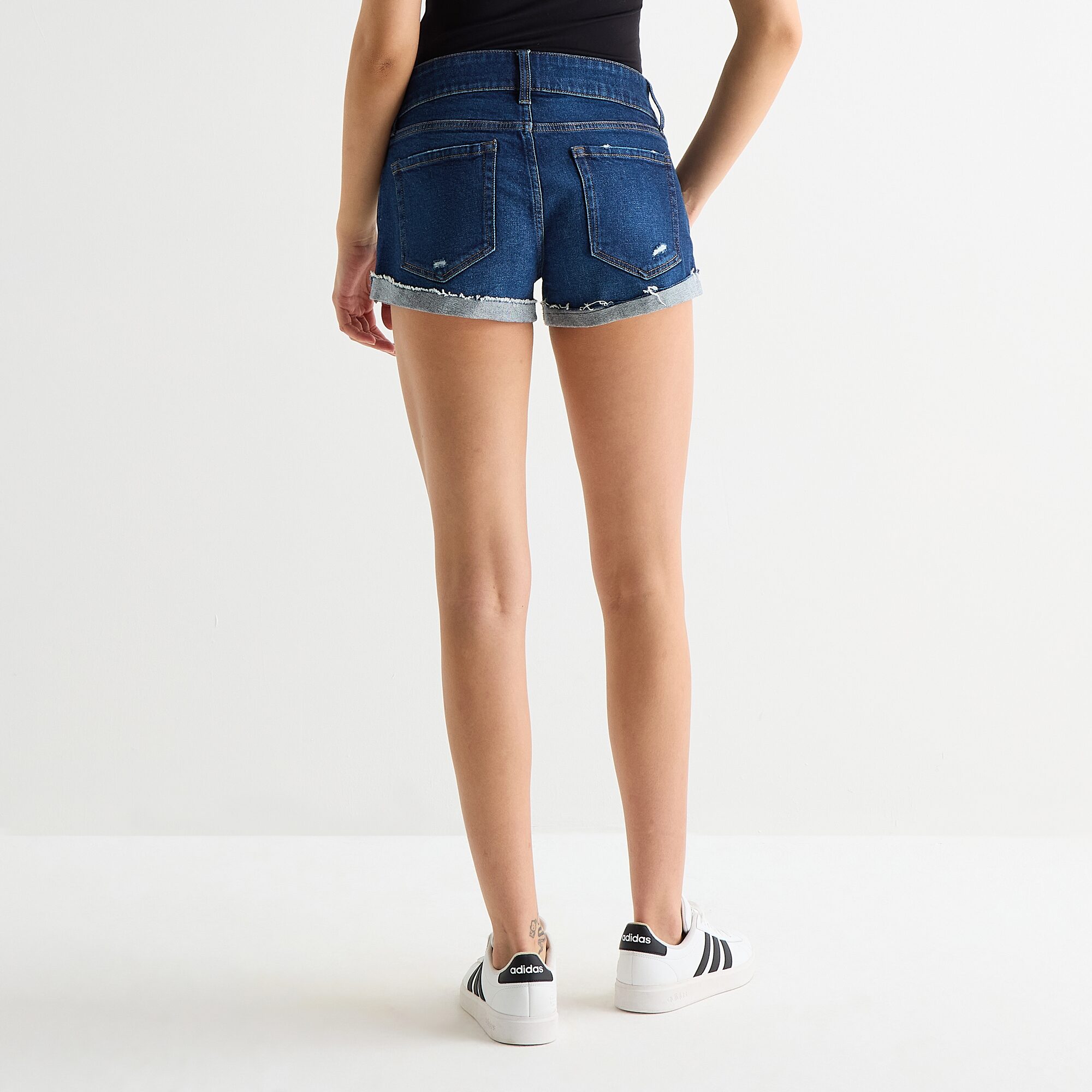 Arizona Womens 2 1/2" Low Rise Juniors Denim Short