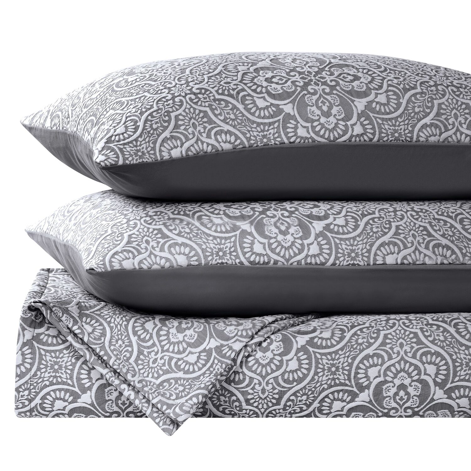 SUPERIOR® Enzy Floral Matelassé Textured Woven Bedspread with Shams