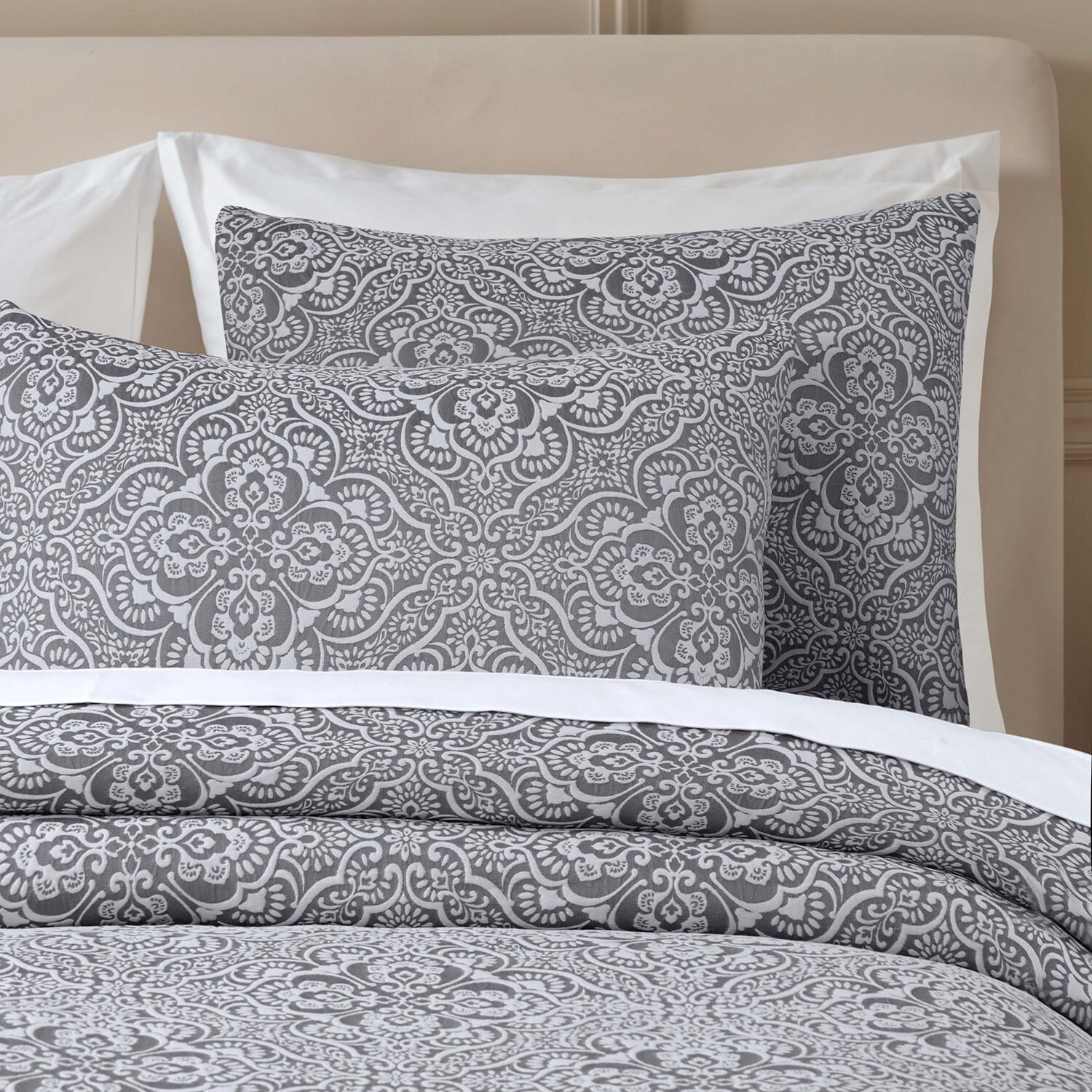 SUPERIOR® Enzy Floral Matelassé Textured Woven Bedspread with Shams