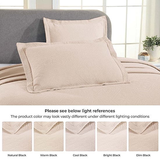 SUPERIOR® Celtic Circle Textured Woven Jacquard Bedspread with Shams
