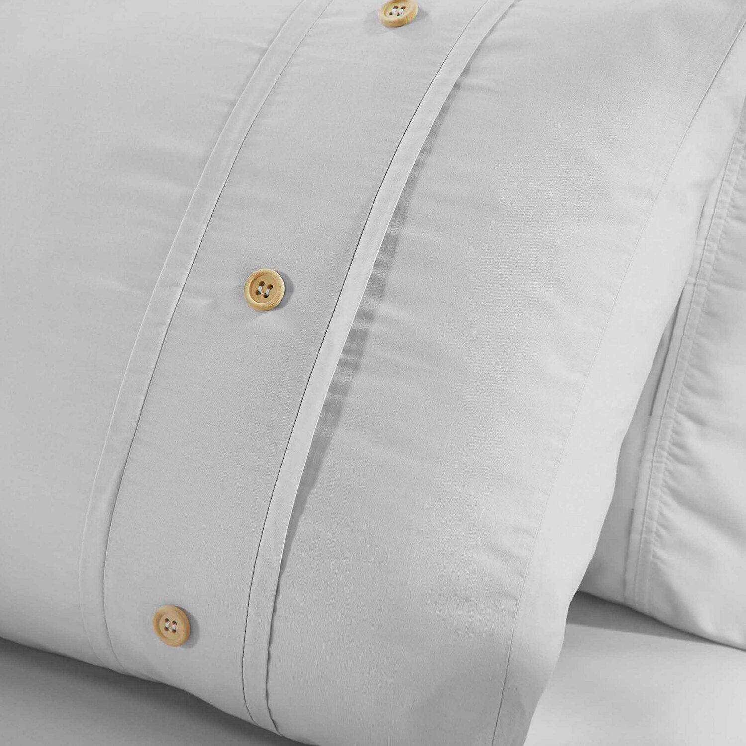 SUPERIOR® Gina Organic Percale Crisp Breathable Reversible Duvet Cover