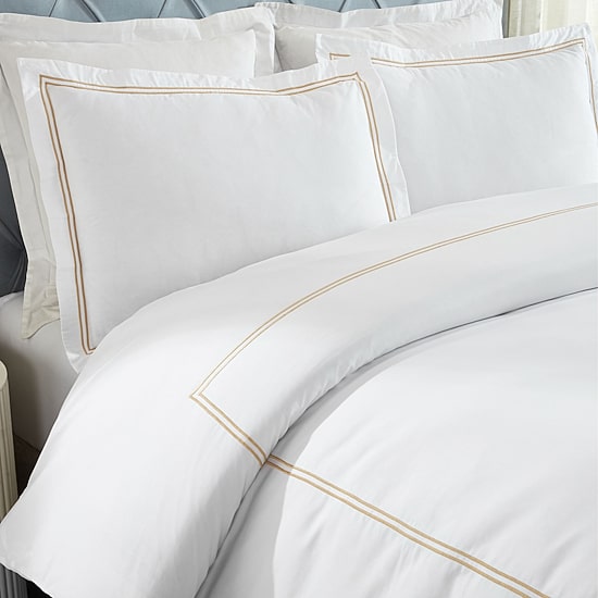 SUPERIOR® Fieldstone Cotton Embroidered Texture Duvet Cover