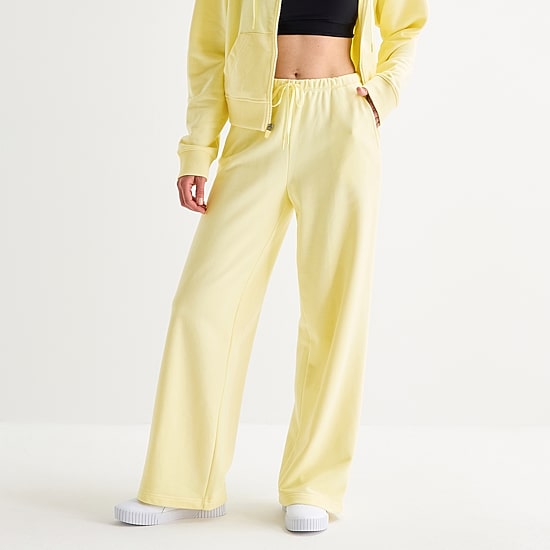 Xersion Womens Wide Leg Mid Rise Regular Fit Active Pull-On Pant