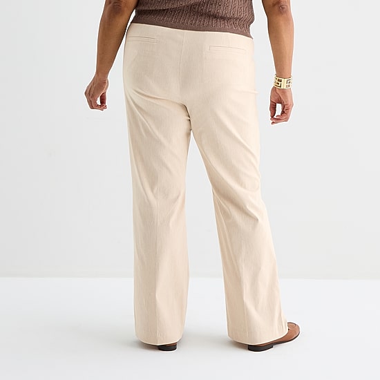 Liz Claiborne Lisa Womens Plus Flare Pull-On Pant