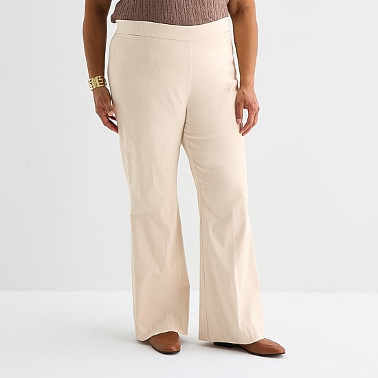 Liz Claiborne Lisa Womens Plus Flare Pull-On Pant