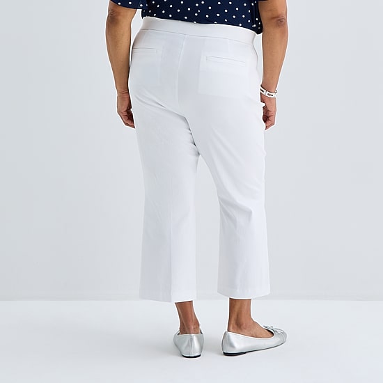 Liz Claiborne Lisa Womens Plus Flare Cropped Pant