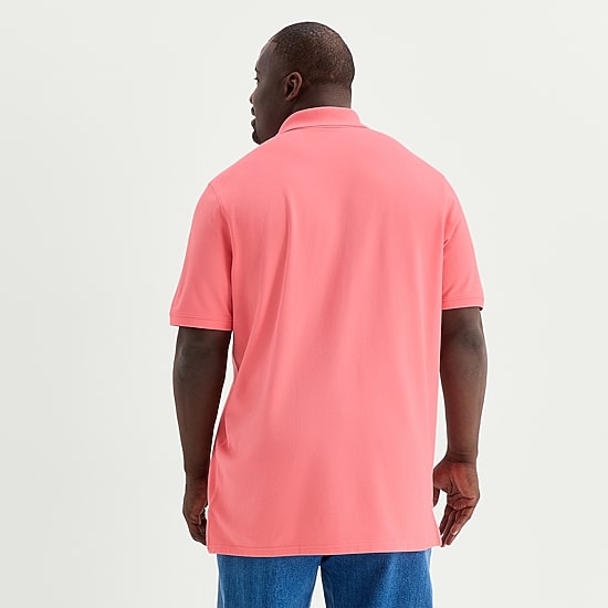 St. John's Bay Premium Stretch Big and Tall Mens Classic Fit Short Sleeve Polo Shirt