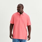 St. John's Bay Premium Stretch Big and Tall Mens Classic Fit Short Sleeve Polo Shirt
