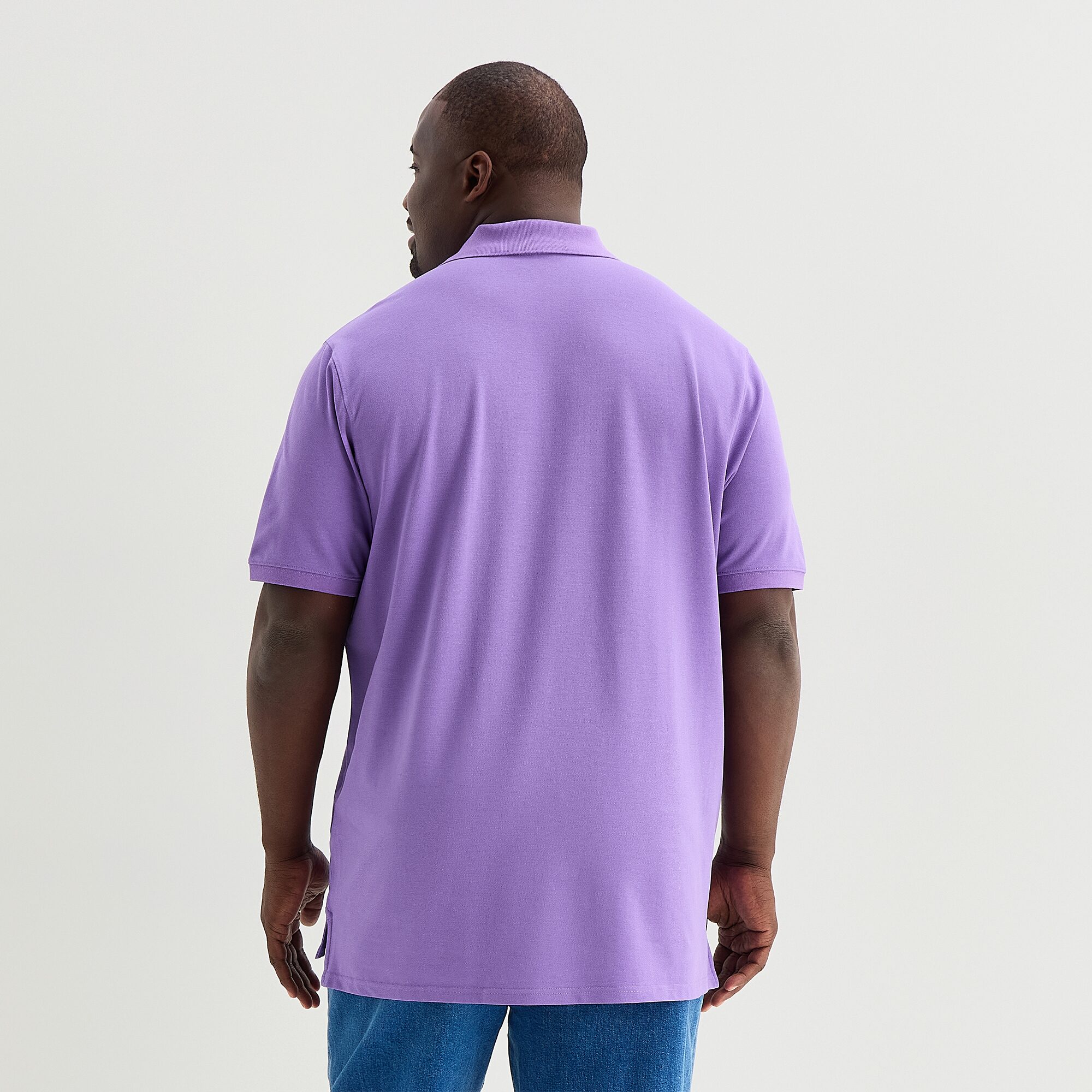 St. John's Bay Premium Stretch Big and Tall Mens Classic Fit Short Sleeve Polo Shirt