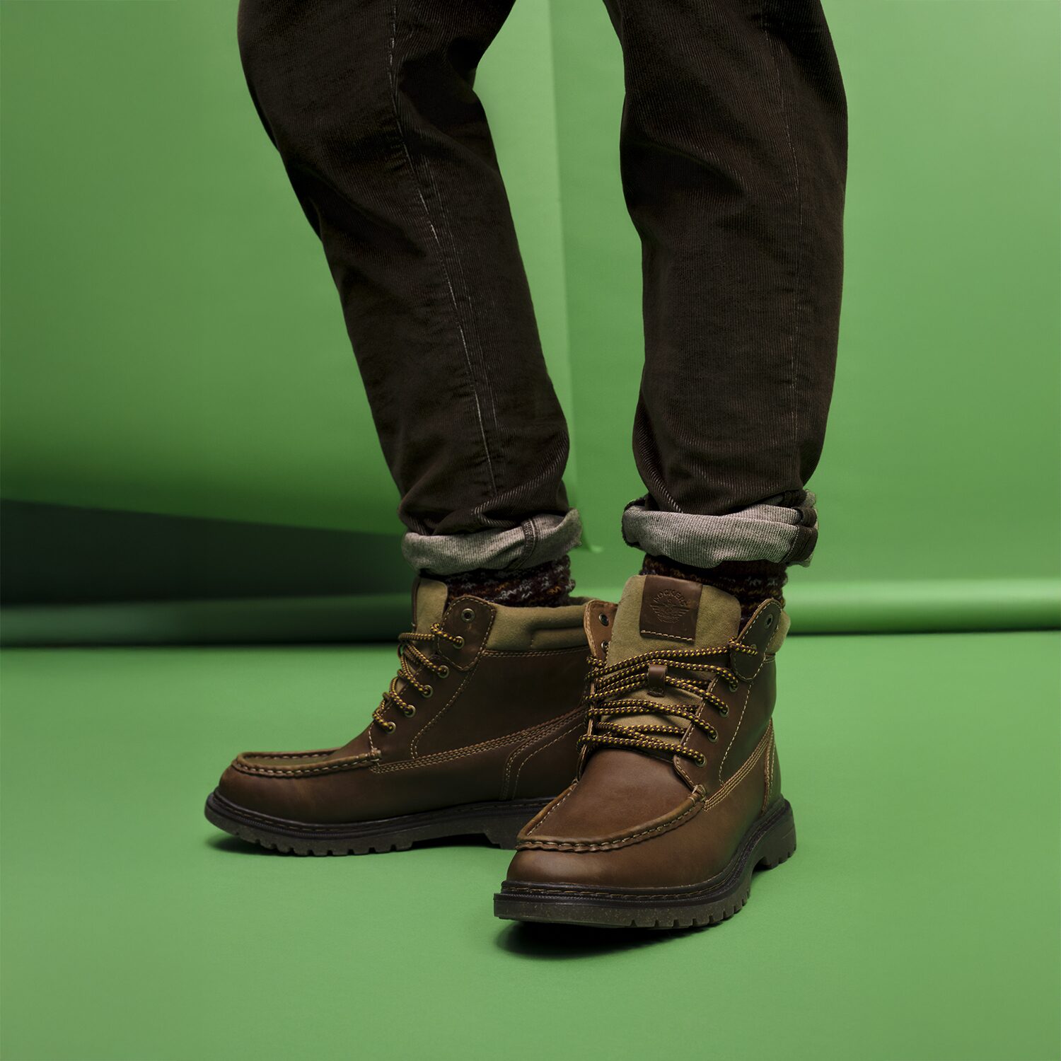 Dockers Mens Rockford Flat Heel Lace Up Boots