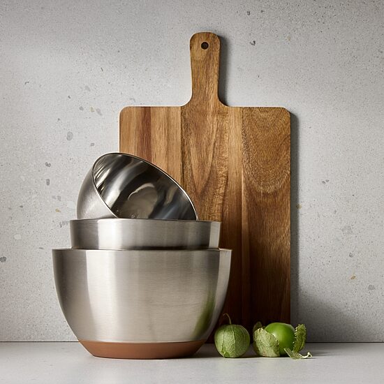 Jenny Martinez Stainless Steel 3-pc. Mixing Bowl Set