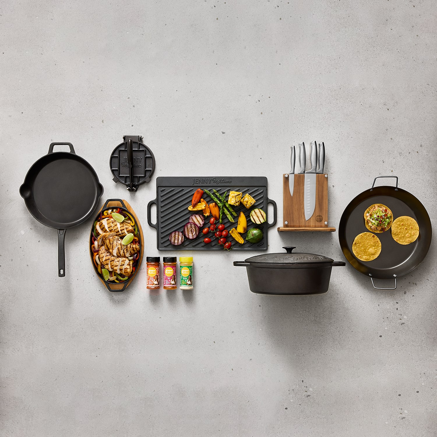 Jenny Martinez Carbon Steel 13" Round Comal Pan