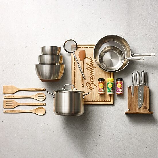 Jenny Martinez Stainless Steel 2-pc. Frying Pan Set