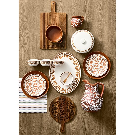 Jenny Martinez 10 inch Round Wood Serve Board