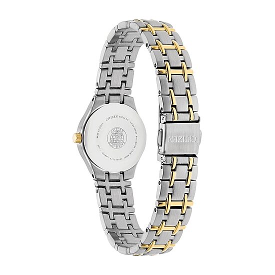 Citizen Corso Womens Two Tone Stainless Steel Bracelet Watch Ew1264-50a