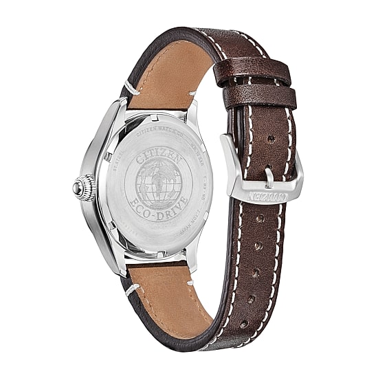 Citizen Chandler Mens Brown Leather Strap Watch Bm6838-09x - JCPenney