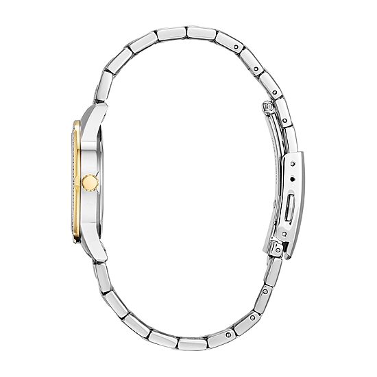 Citizen Womens Crystal Accent Two Tone Stainless Steel Bracelet Watch Er0224-51d
