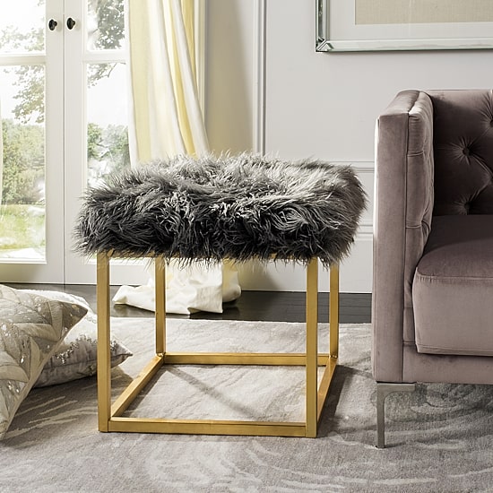 Safavieh Rowan Accent Ottoman Upholstered Ottoman
