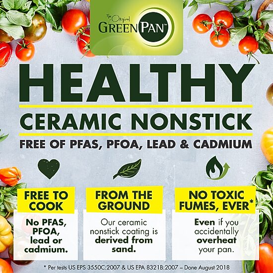 GreenPan Valencia Pro Ceramic Non-Stick 2-qt. Saucepan with Lid