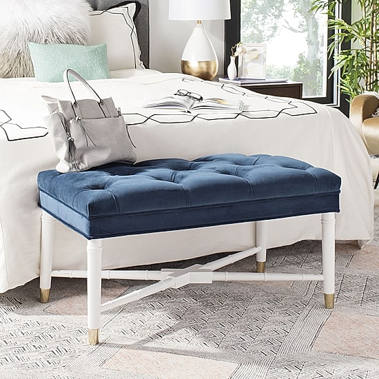 Safavieh Rory Accents Upholstered Tufted Bench