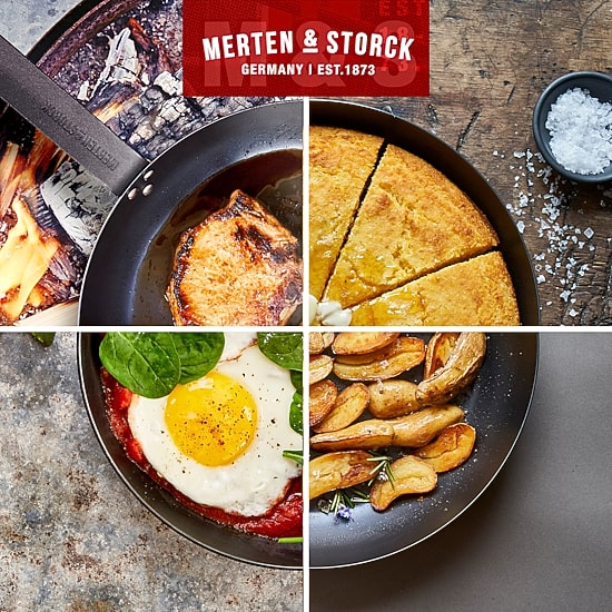 Merten & Storck 12" Carbon Steel Frying Pan
