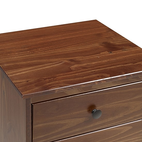 Modern 3 Drawer Solid Wood Nightstand