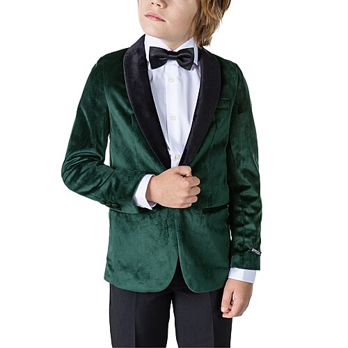 Opposuits Little Boys Slim Fit Suit Jacket, 8, Green