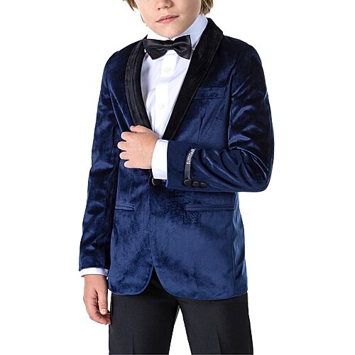Opposuits Little Boys Slim Fit Suit Jacket, 8, Blue