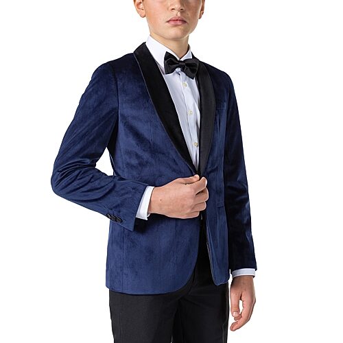 Opposuits Big Kid Boys Slim Fit Suit Jacket, 16, Blue