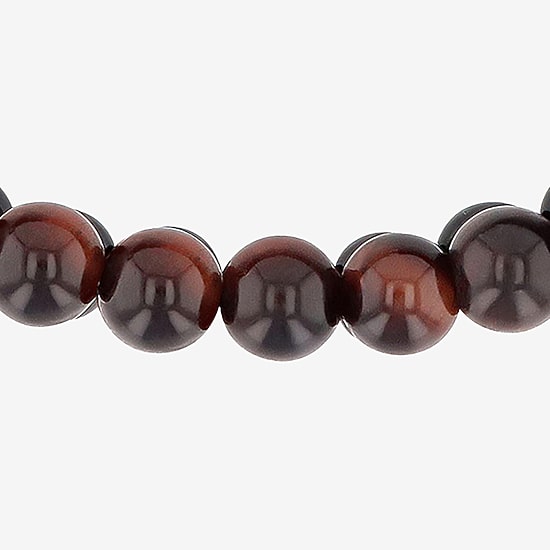 Mens Genuine Stone Beaded Bracelet