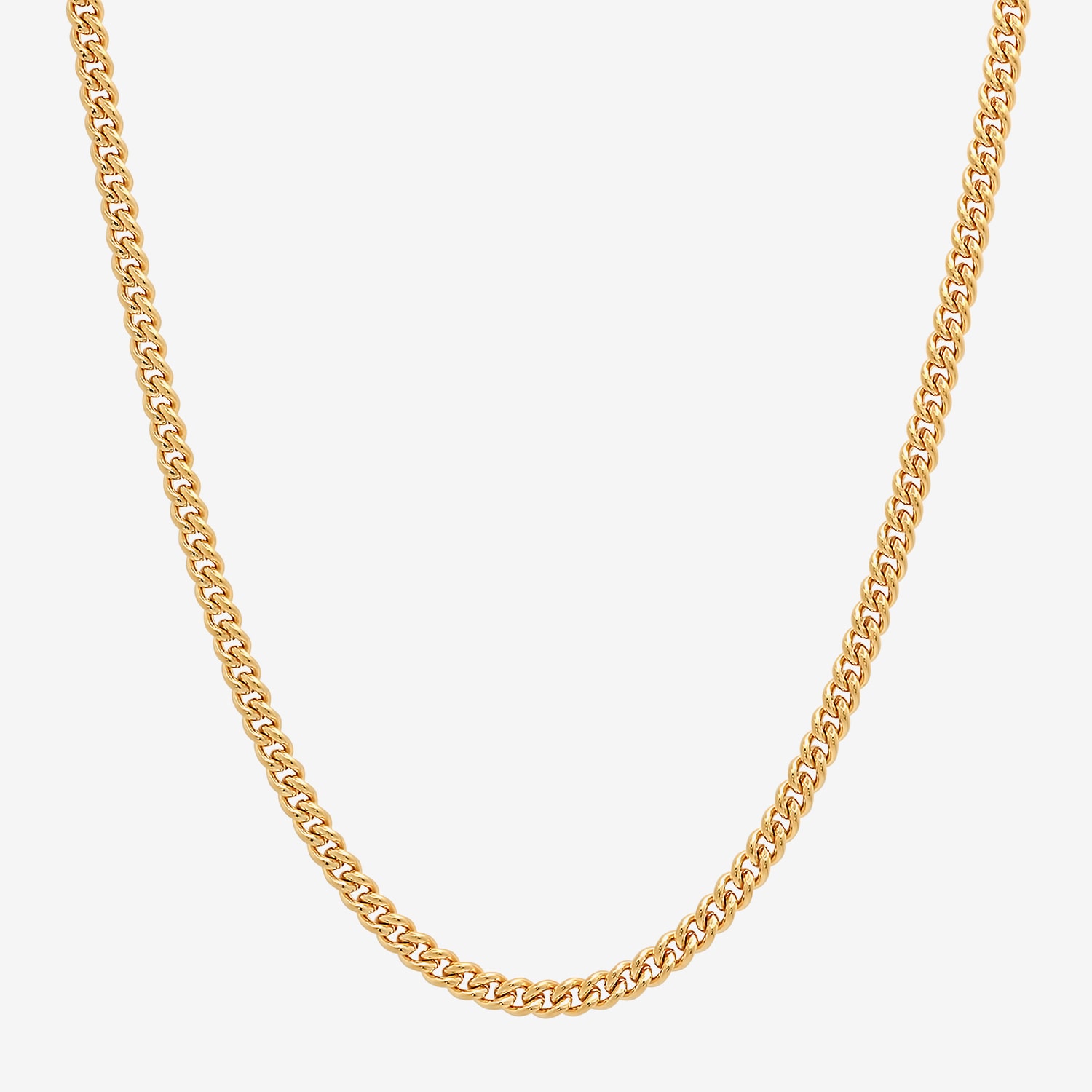 Mens Stainless Steel 24 Inch Curb Chain Necklace