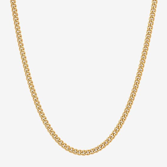 Mens Stainless Steel 24 Inch Curb Chain Necklace