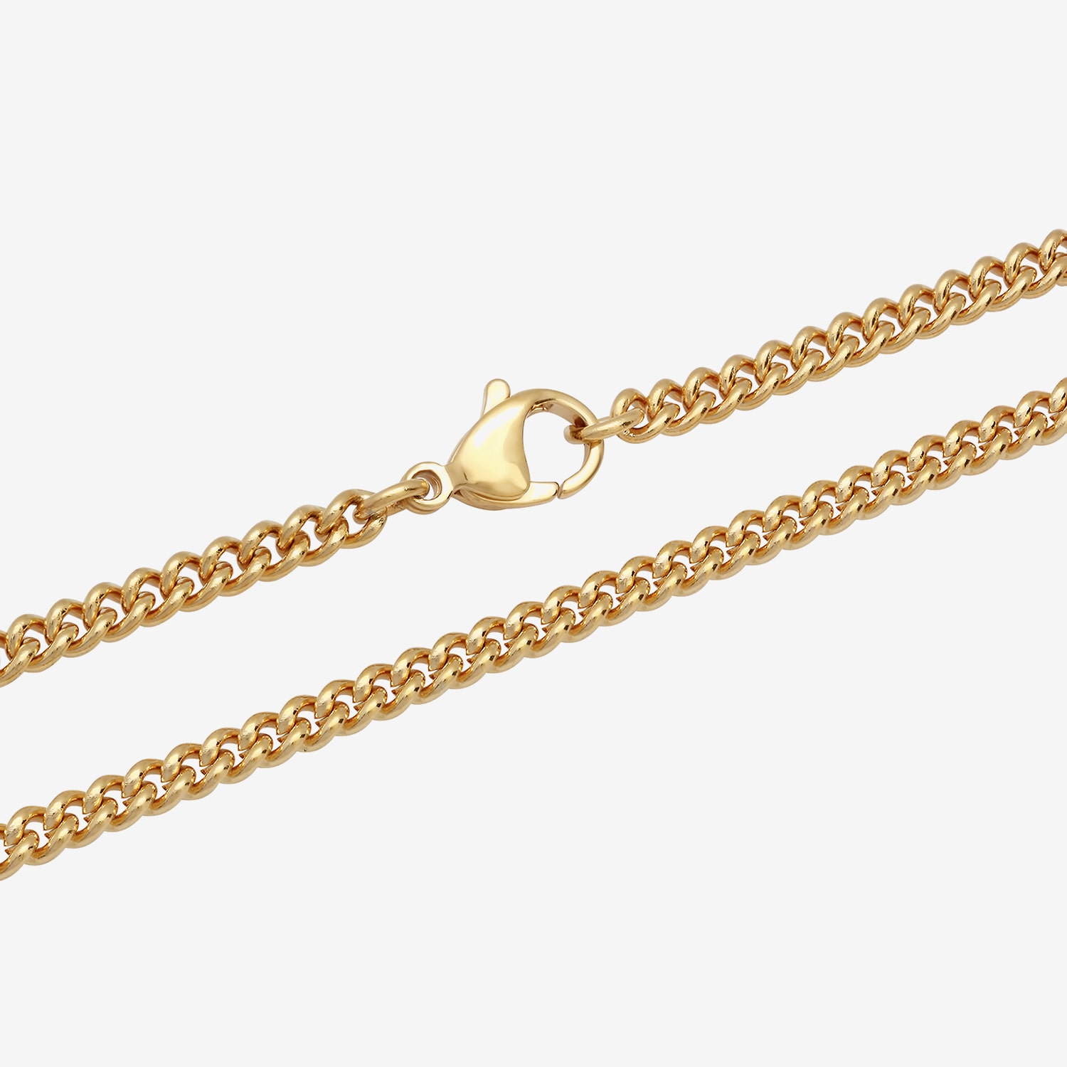 Mens Stainless Steel 24 Inch Curb Chain Necklace