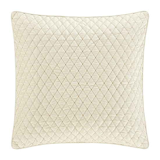 Queen Street Gabriel Winter White Embellished Euro Sham