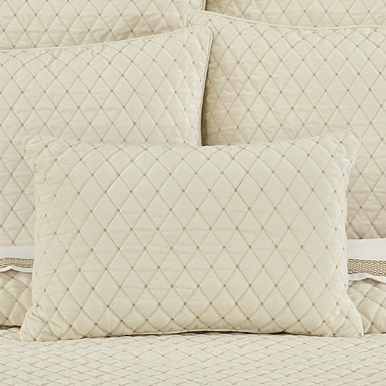 Queen Street Gabriel Winter White Rectangular Throw Pillow