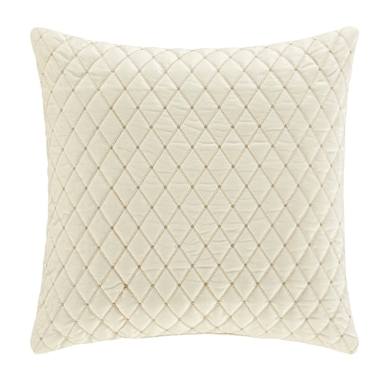 Queen Street Gabriel Winter White Square Throw Pillow