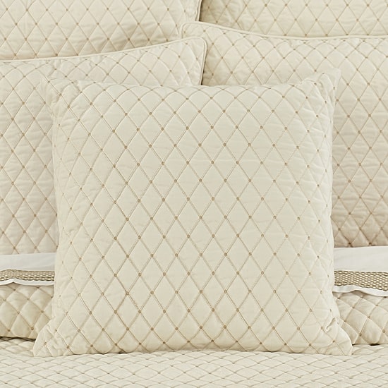 Queen Street Gabriel Winter White Square Throw Pillow