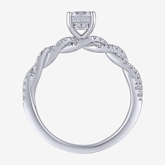 (I / I2) Womens 2 CT. T.W. Lab Grown White Diamond 10K Gold Engagement Ring