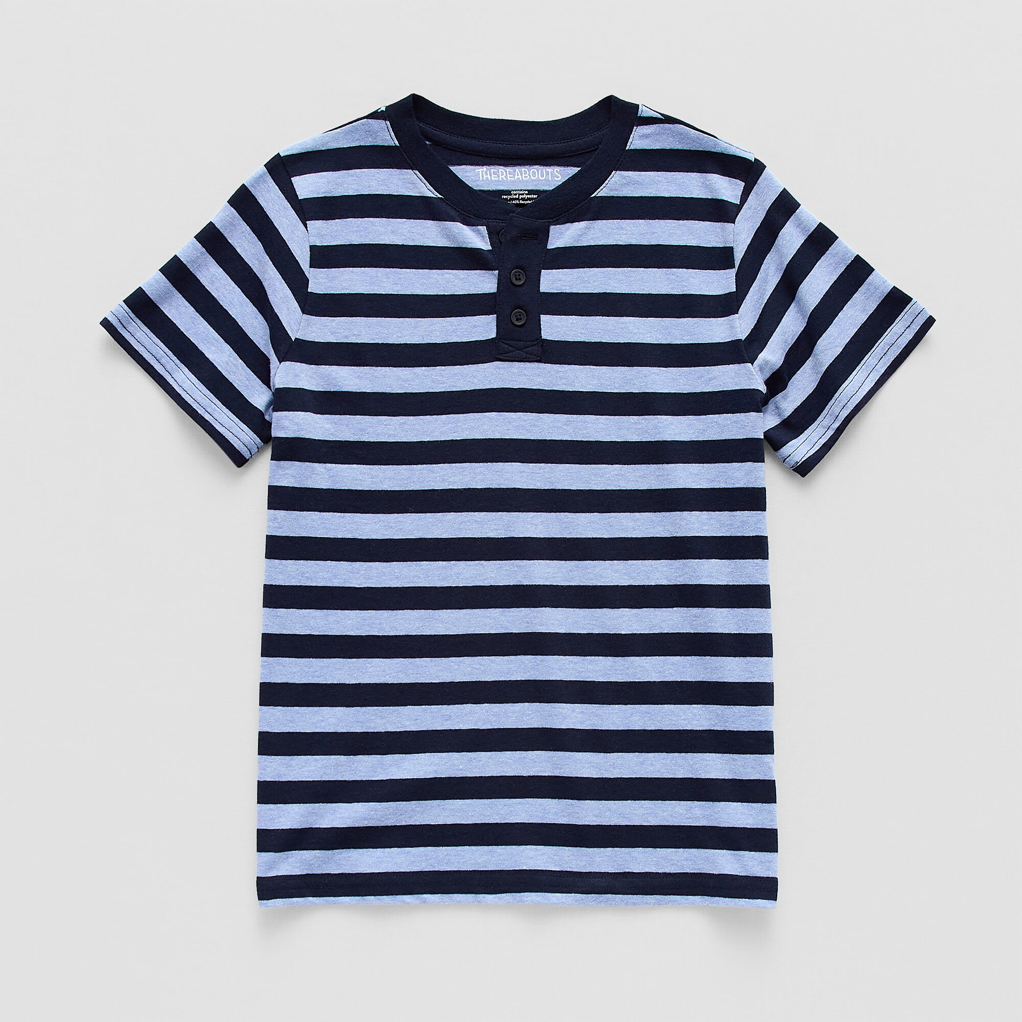 Thereabouts Little & Big Kid Boys Short Sleeve Regular Fit Henley Shirt
