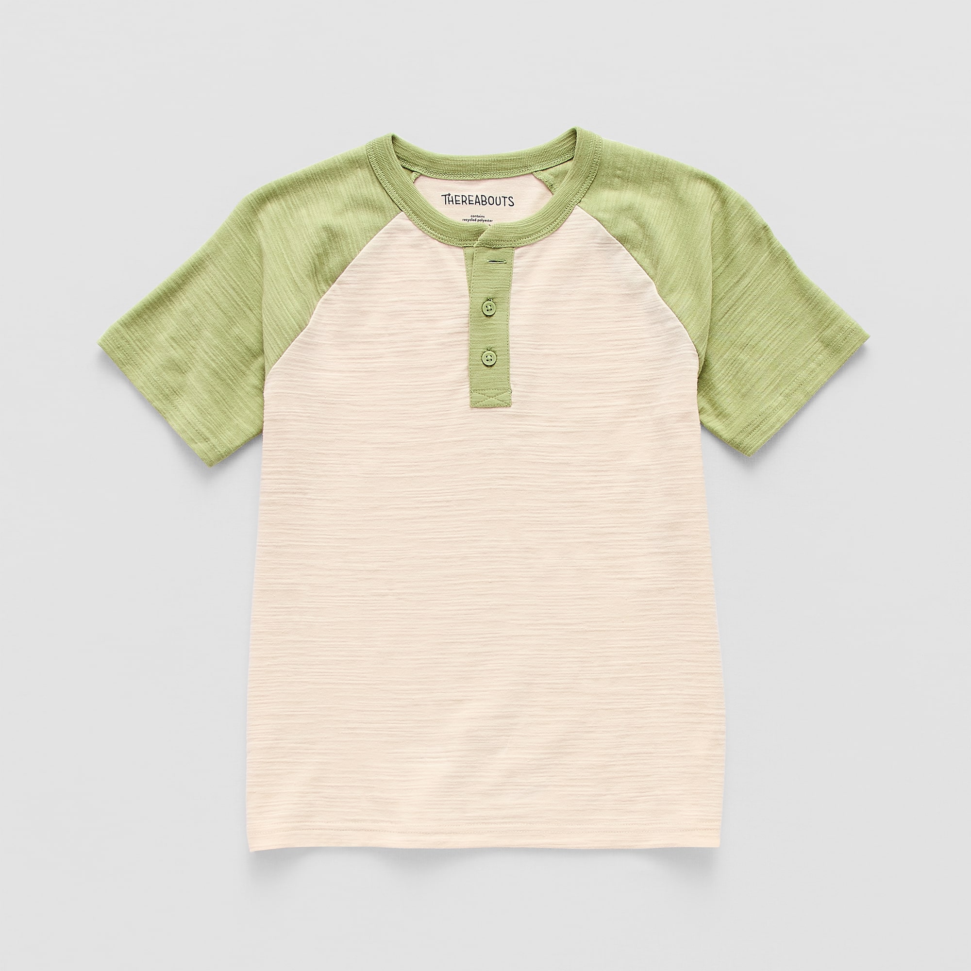 Thereabouts Little & Big Kid Boys Short Sleeve Regular Fit Henley Shirt