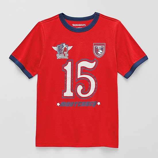 Thereabouts Little & Big Kid Boys Crew Neck Short Sleeve Regular Fit Graphic T-Shirt