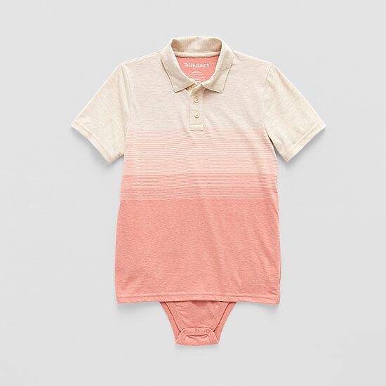 Thereabouts Little & Big Kid Boys Bodysuit Closure Easy-on + Easy-off Adaptive Short Sleeve Bodysuit