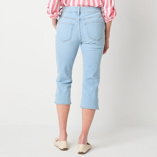 St. John's Bay Womens Skinny Mid Rise Capri Pant