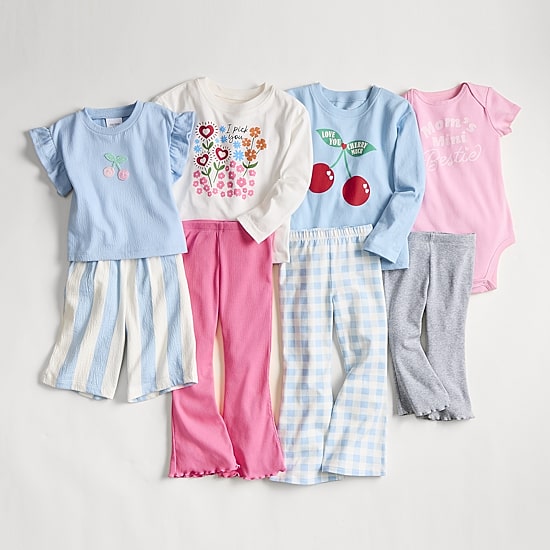 Okie Dokie Toddler & Little Girls Round Neck Long Sleeve Regular Fit Graphic T-Shirt