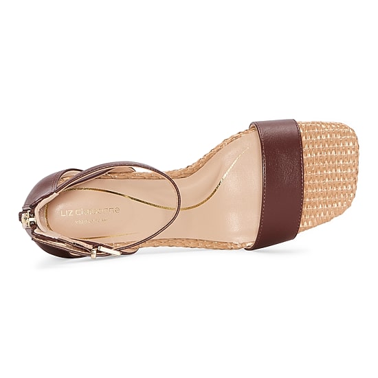 Liz Claiborne Harnie Womens Round Open Toe Block Heel Pumps