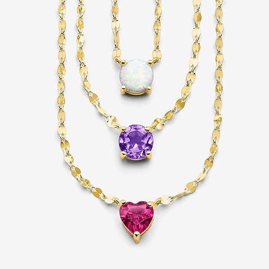 Womens Lab Created Red Ruby 14K Gold Over Silver Heart 16 Inch Pendant Necklace